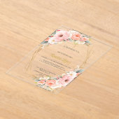 Invitacion de bautismo アクリル招待状 (レイダウン)