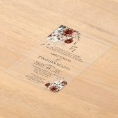 invitación de boda con terracota アクリル招待状 (レイダウン)