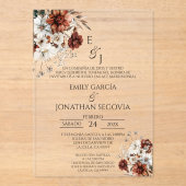 invitación de boda con terracota アクリル招待状 (正面)