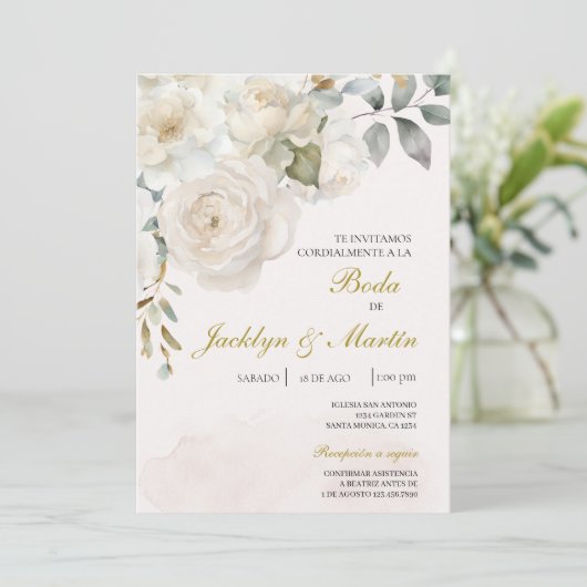 Invitacion de boda editable 招待状 (スタンド正面)