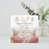 invitación de boda elegante con palomas 招待状 (スタンド正面)