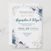 Invitación de Boda Elegante y Personalizada 招待状 (正面)