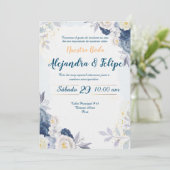 Invitación de Boda Elegante y Personalizada 招待状 (スタンド正面)