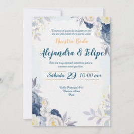 Invitación de Boda Elegante y Personalizada 招待状
