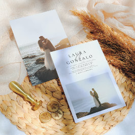 Invitación de Boda Elegante y Sencilla 招待状