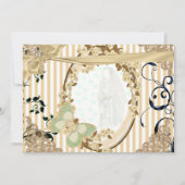 Invitación de boda espejo antiguo color tostado 招待状 (正面)