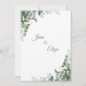 Invitación de Boda Nature 招待状 (裏面)