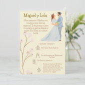 Invitación de Boda  Personalizable  招待状 (スタンド正面)