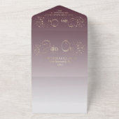 invitación de boda personalizada con anillos オールインワン招待状 (外側)