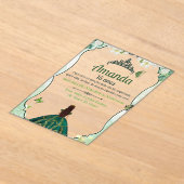 INVITACION DE BODA / QUINCEAÑERA EN ACRILICO DE 5X アクリル招待状 (レイダウン)