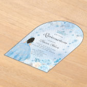 INVITACION DE BODA / QUINCEAÑOS ACRILICO OVALADO アクリル招待状 (レイダウン)