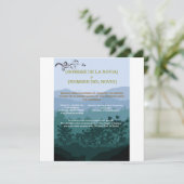 Invitación de Boda Rústica Elegante (スタンド正面)