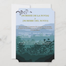 Invitación de Boda Rústica Elegante 招待状