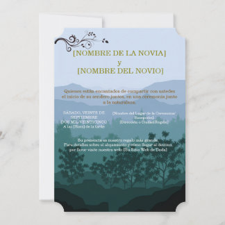 Invitación de Boda Rústica Elegante 招待状