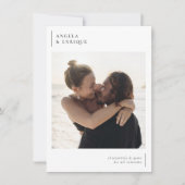 Invitación de Boda Simple y Moderna 招待状 (正面)