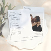 Invitación de Boda Simple y Moderna 招待状