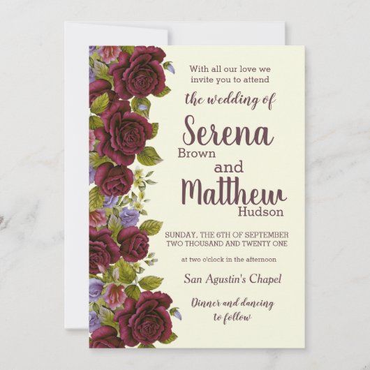 Invitación de Boda - Wedding Invitation 招待状 (正面)