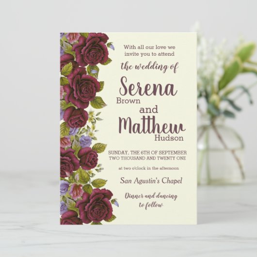 Invitación de Boda - Wedding Invitation 招待状 (スタンド正面)