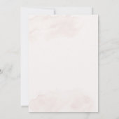 Invitación de boho blanco para bautismo invitation 招待状 (裏面)