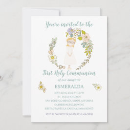 Invitación de Comunión ESMERALDA 招待状