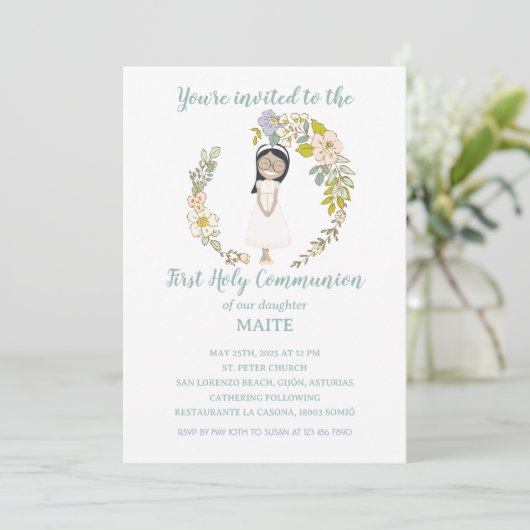 Invitación de Comunión MAITE 招待状 (スタンド正面)