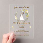 Invitación de Comunión MAITE (sobre acrílico ) アクリル招待状 (インサイチュ (ポータブル))
