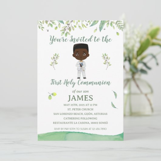 Invitación de Comunión modelo JAMES 招待状 (スタンド正面)
