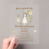 Invitación de Comunión sobre acrílico SUSANA アクリル招待状 (インサイチュ (ポータブル))