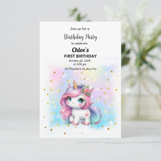 Invitación de Cumpleaños 招待状 (スタンド正面)