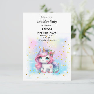 Invitación de Cumpleaños 招待状