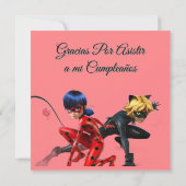 Invitación de Cumpleaños  招待状 (裏面)