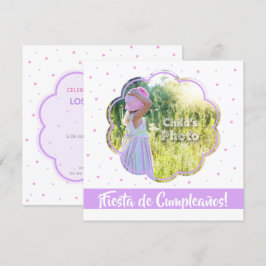 Invitación de Cumpleaños 5.25" x 5.25" 招待状