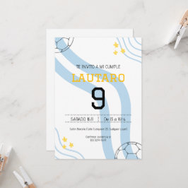 Invitación de cumpleaños Argentina 招待状