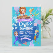 Invitación de cumpleaños de la princesa Sofia. 招待状 (スタンド正面)