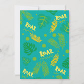 Invitación de cumpleaños dinosaurio 招待状 (裏面)