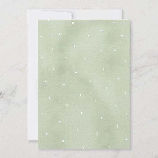 Invitación de cumpleaños para animales de Woodland 招待状 (裏面)