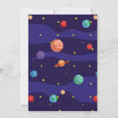 Invitación de fiesta de cumpleaños Nave Espacial 招待状 (裏面)