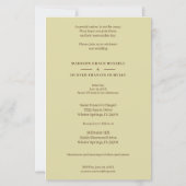 Invitación de marco botánico para Boda fotográfico (裏面)