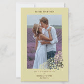 Invitación de marco botánico para Boda fotográfico (正面)