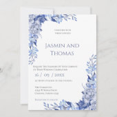 Invitación Elegant Floral Wedding Invitation 招待状 (正面)