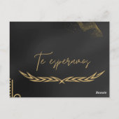 invitacion elegante bodas ポストカード (裏面)