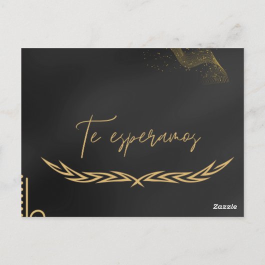 invitacion elegante bodas ポストカード (裏面)