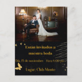 invitacion elegante bodas ポストカード (正面)