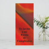 Invitación - Fiesta de Cumpleanoss - Naranja 招待状 (スタンド正面)