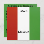 Invitación - Fiesta de Cumpleanoss - ¡ Viva México 招待状 (正面/裏面)