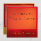 Invitación - Fiesta de Divorcio 招待状 (正面/裏面)