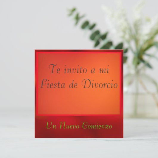 Invitación - Fiesta de Divorcio 招待状 (スタンド正面)