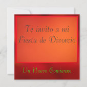 Invitación - Fiesta de Divorcio 招待状 (正面)