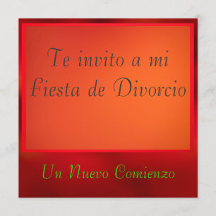 Invitación - Fiesta de Divorcio 招待状
