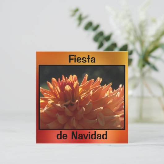 Invitación - Fiesta de Navidad - La Dalia Naranja 招待状 (スタンド正面)